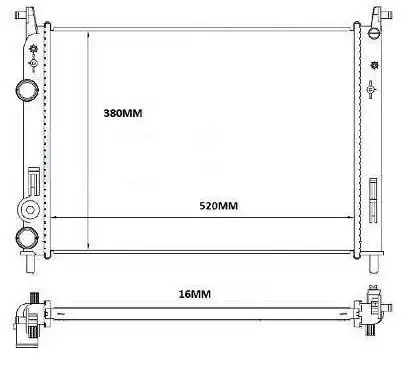 RADIADOR FIAT PALIO FIRE 1.6 16V 2001/