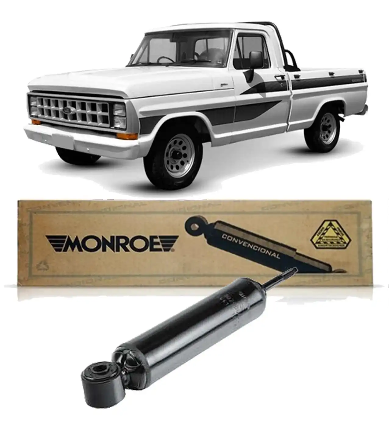 AMORTECEDOR DIANTEIRO F-1000 4X2 1979 A 1990