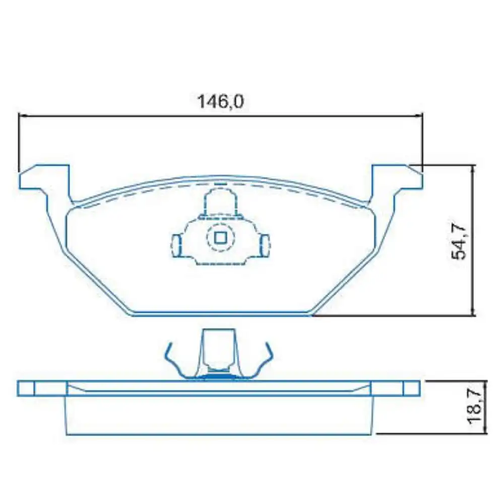 PASTILHA FREIO DIANTEIRA GOLF 1.6 2.0 1999/ ARO 14 TEVES