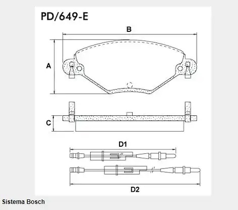 PASTILHA FREIO DIANTEIRA MONDEO 2002/