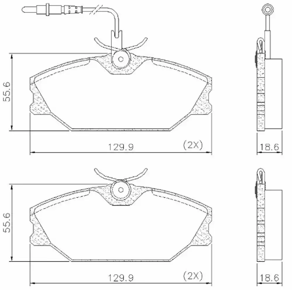 PASTILHA FREIO DIANTEIRA RENAULT SCENIC 1.6 1998/ COM ALARME