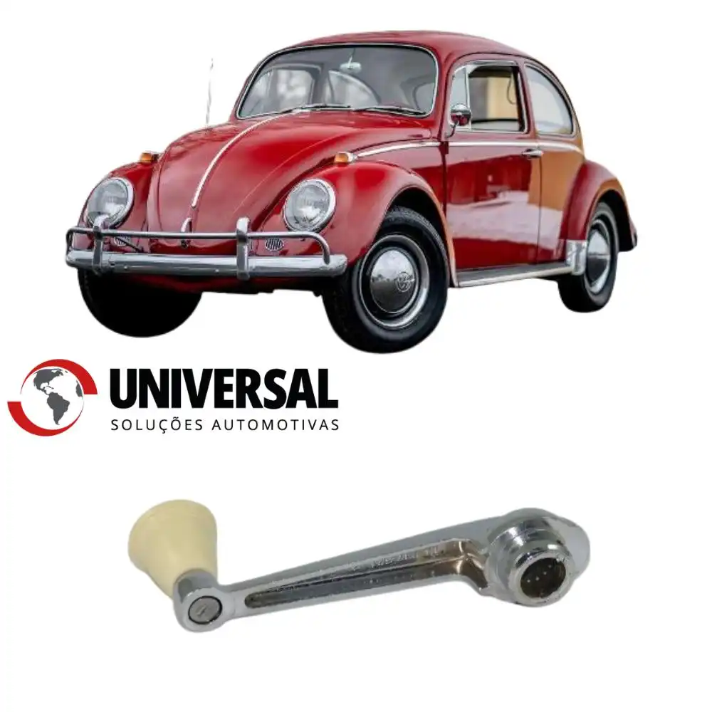 MACANETA VIDRO FUSCA 1200 C/ BOTAO CINZA