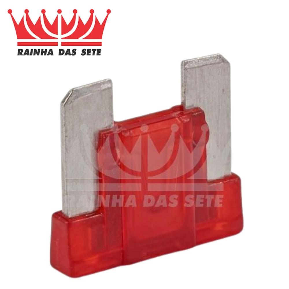 FUSIVEL MINI LAMINA PERFIL BAIXO UNIVERSAL VERMELHO COM 10