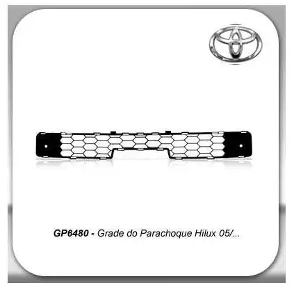 GRADE PARACHOQUE HILUX SRV 08/11 CENTRAL