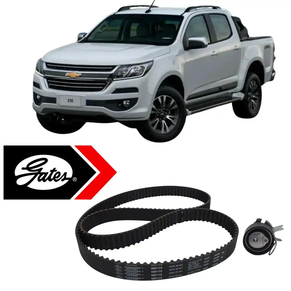 KIT CORREIA DENTADA S-10 2.8 2014 ACIMA