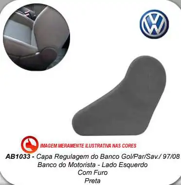 CAPA LATERAL BANCO GOL G2 G3 G4 ESQUERDA EXTERNA PRETO