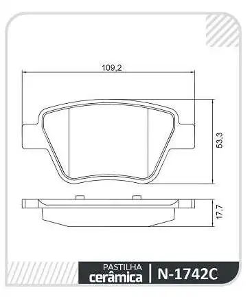PASTILHA FREIO TRASEIRA AUDI A3 2009 A 2014 SIST BOSCH CERAM