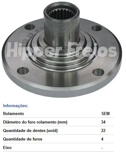 CUBO RODA DIANT CORSA,CELTA TDS