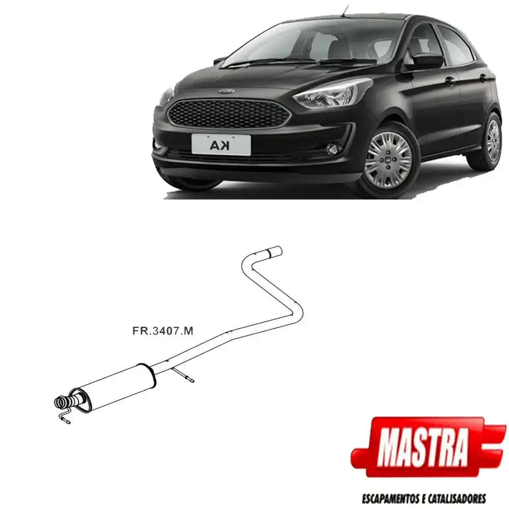 SILENCIOSO INTERMEDIARIO KA 1.5 12V 3CIL SIGMA 2018 A 2021