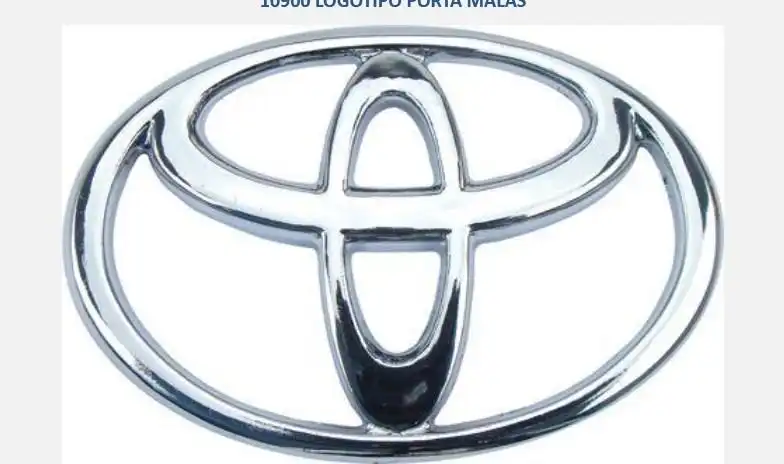 EMBLEMA TAMPA TRAS TOYOTA COROLLA /2002