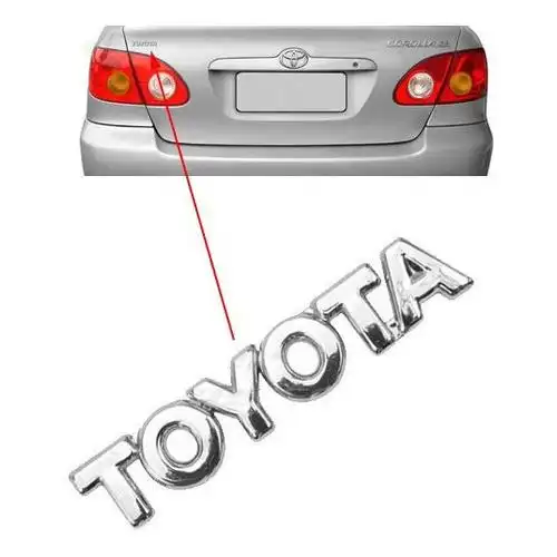 EMBLEMA TAMPA TRAS TOYOTA COROLLA 03/ CROMADO