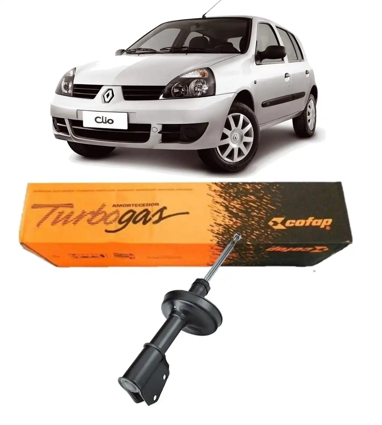 AMORTECEDOR DIANTEIRO RENAULT CLIO 1.0 2000 A 2011