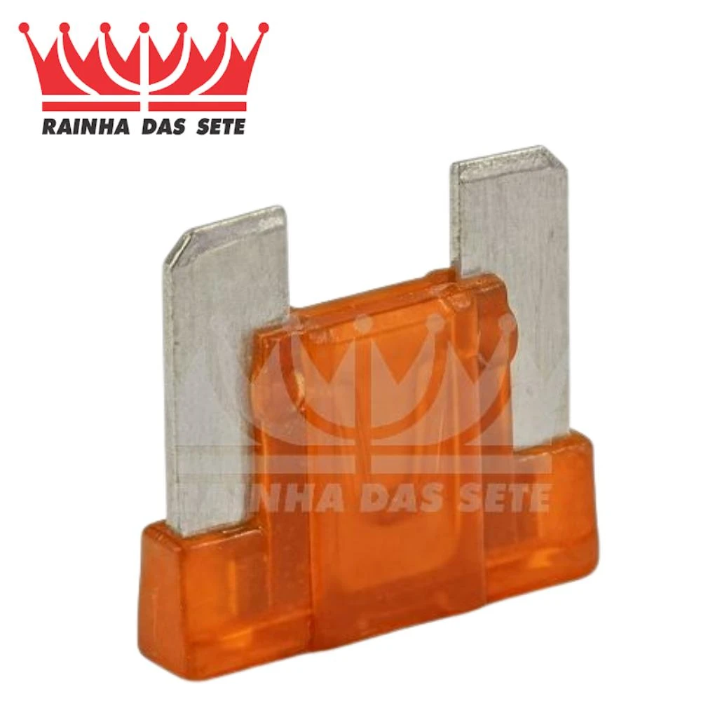 FUSIVEL MINI LAMINA PERFIL BAIXO UNIVERSAL LARANJA COM 10