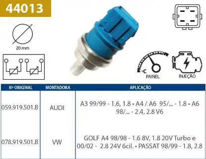 INTERRUPTOR TEMPERATURA GOLF 1.8 20V 1998