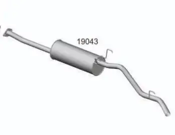 SILENC TRAS HILUX 2.4 2.5 E 2.8 4X4 1992 A 2001 DIESEL