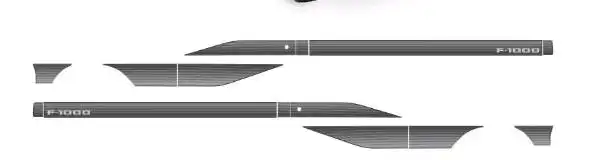 FAIXA LATERAL F-1000 89/92 PRATA