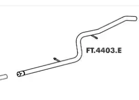 TUBO INTERM FIAT STRADA 1.4 FIRE 8V FLEX 06/