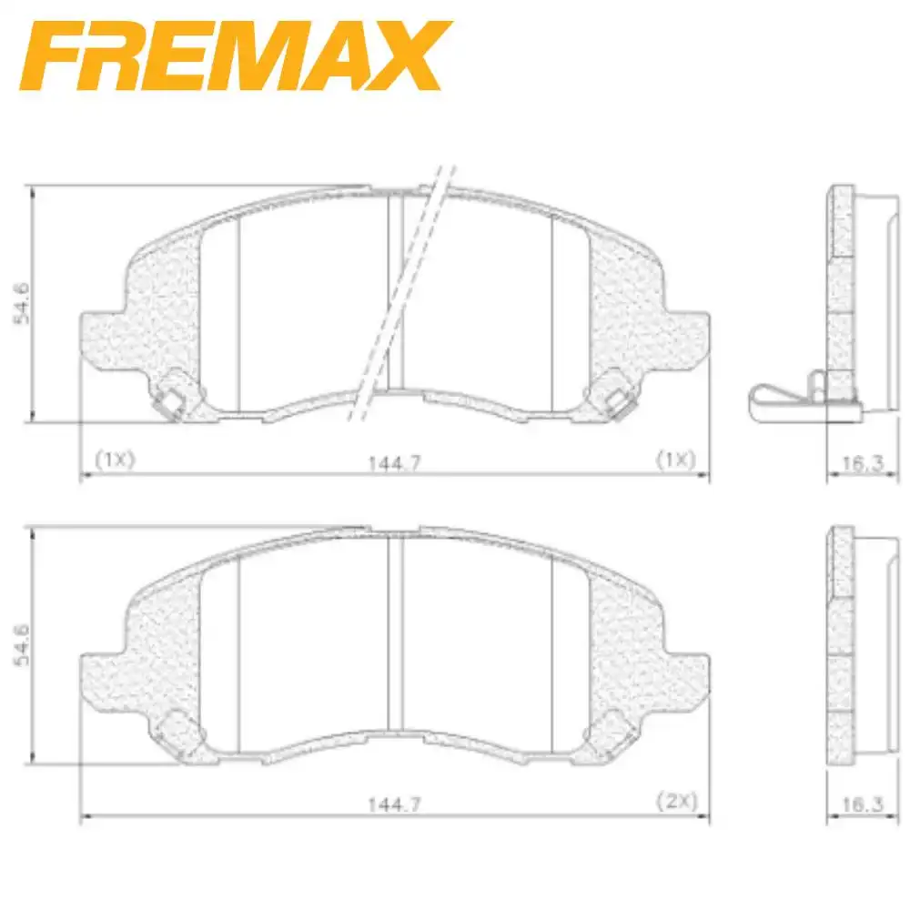 PASTILHA FREIO DIANTEIRA MITSUBISHI AIRTREK 2.0 2.4 4X4 200