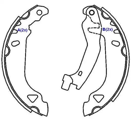 SAPATAS FREIO FIAT TIPO