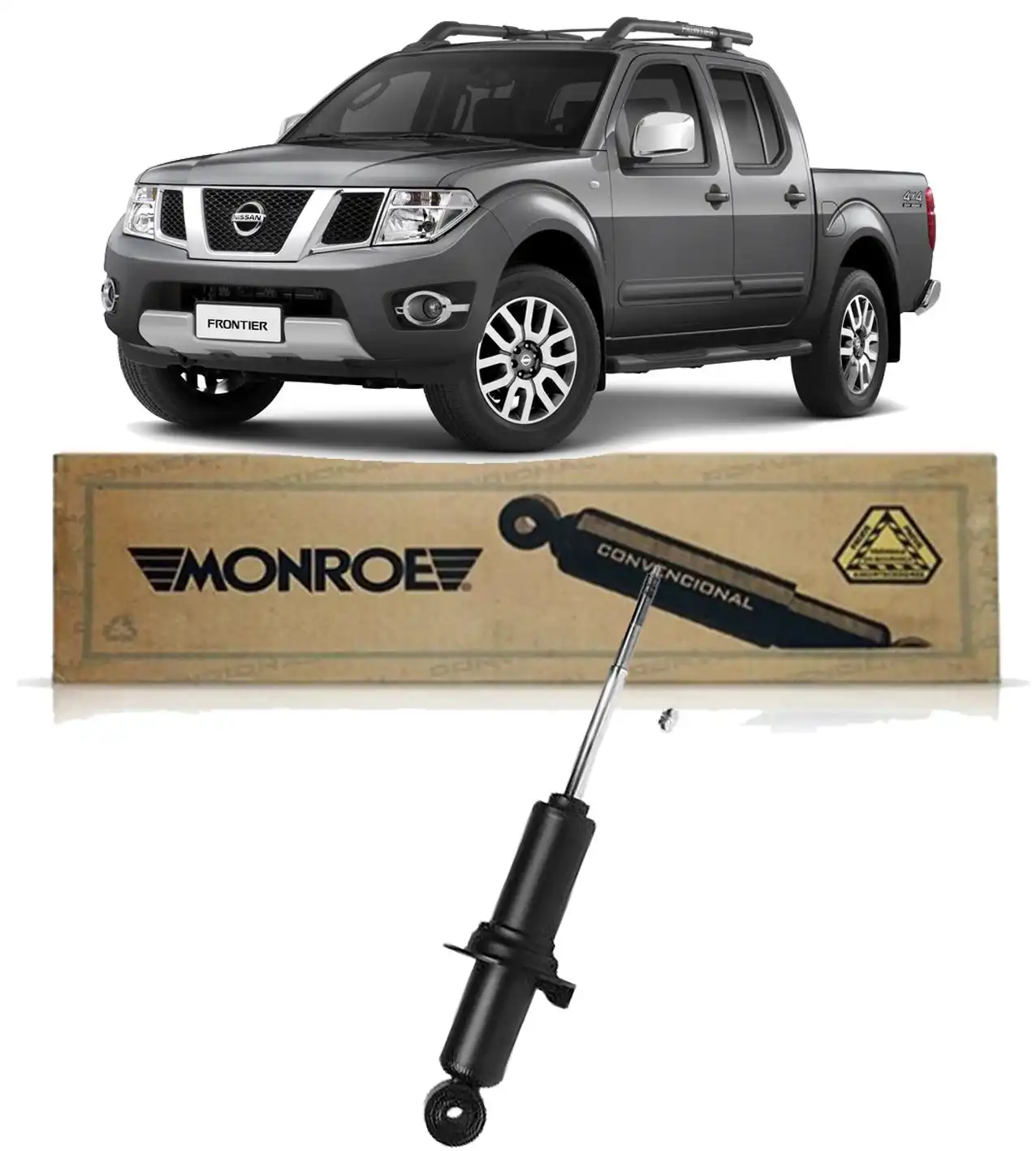 AMORTECEDOR DIANTEIRO NISSAN FRONTIER 4X4 2008 A 2016