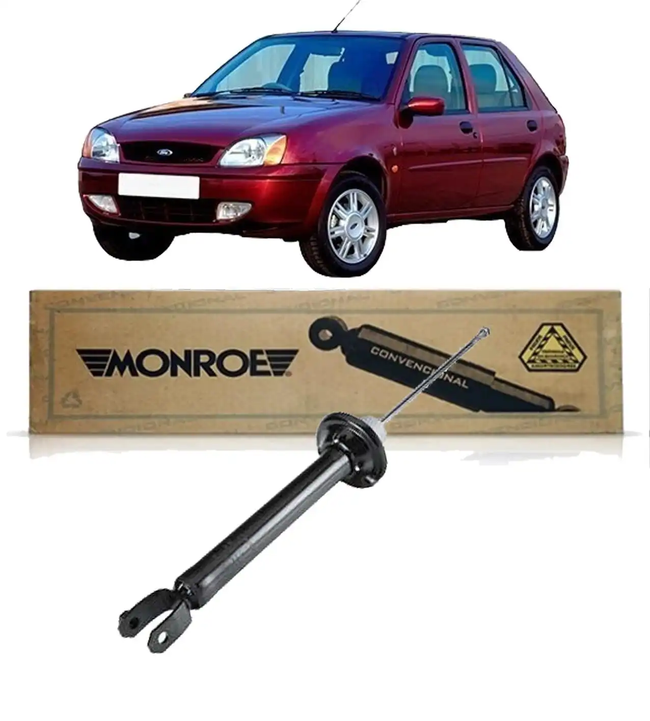 AMORTECEDOR TRASEIRO FIESTA 1996 A 2000