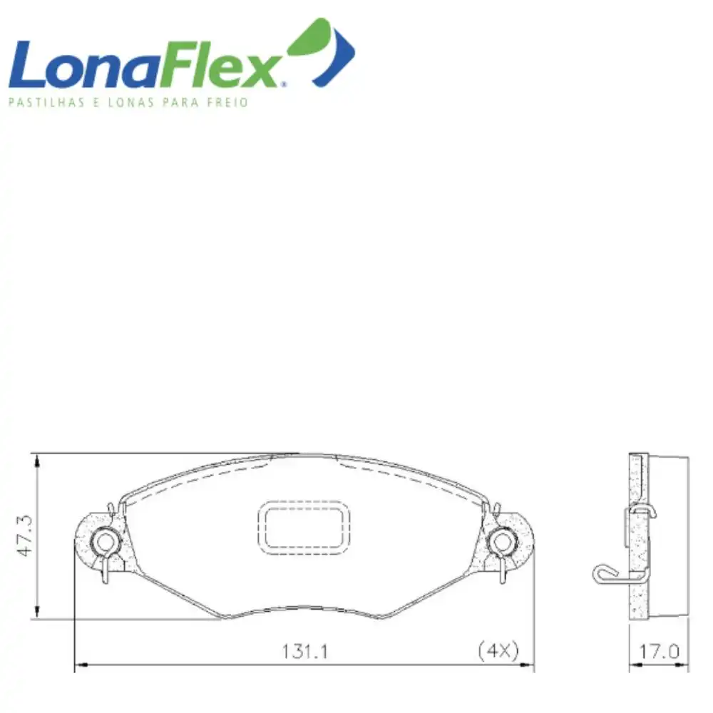PASTILHA FREIO DIANTEIRA PEUGEOT 206 1.6 8V 1999 A 2003