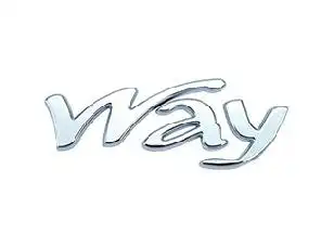 EMBLEMA TAMPA TRAS FIAT UNO "WAY" 11/