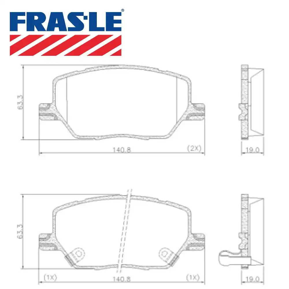 PASTILHA FREIO DIANTEIRA FIAT TORO 1.8 2.0 2016/