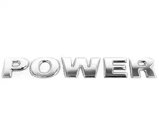 EMBLEMA GOL GIV "POWER" CROMADO