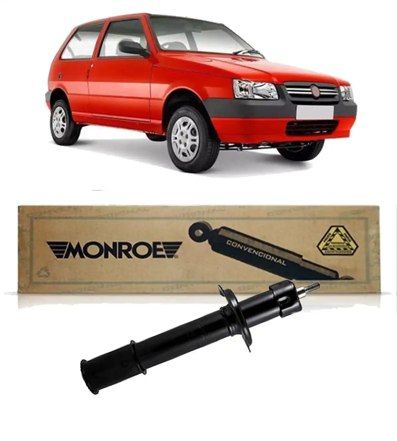 AMORTECEDOR DIANTEIRO FIAT UNO MILLE WAY 2008 A 2014
