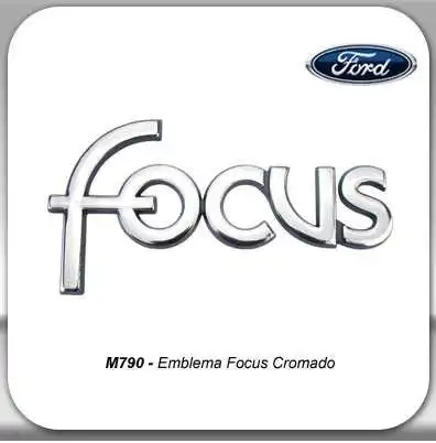 EMBLEMA FOCUS CROMADO