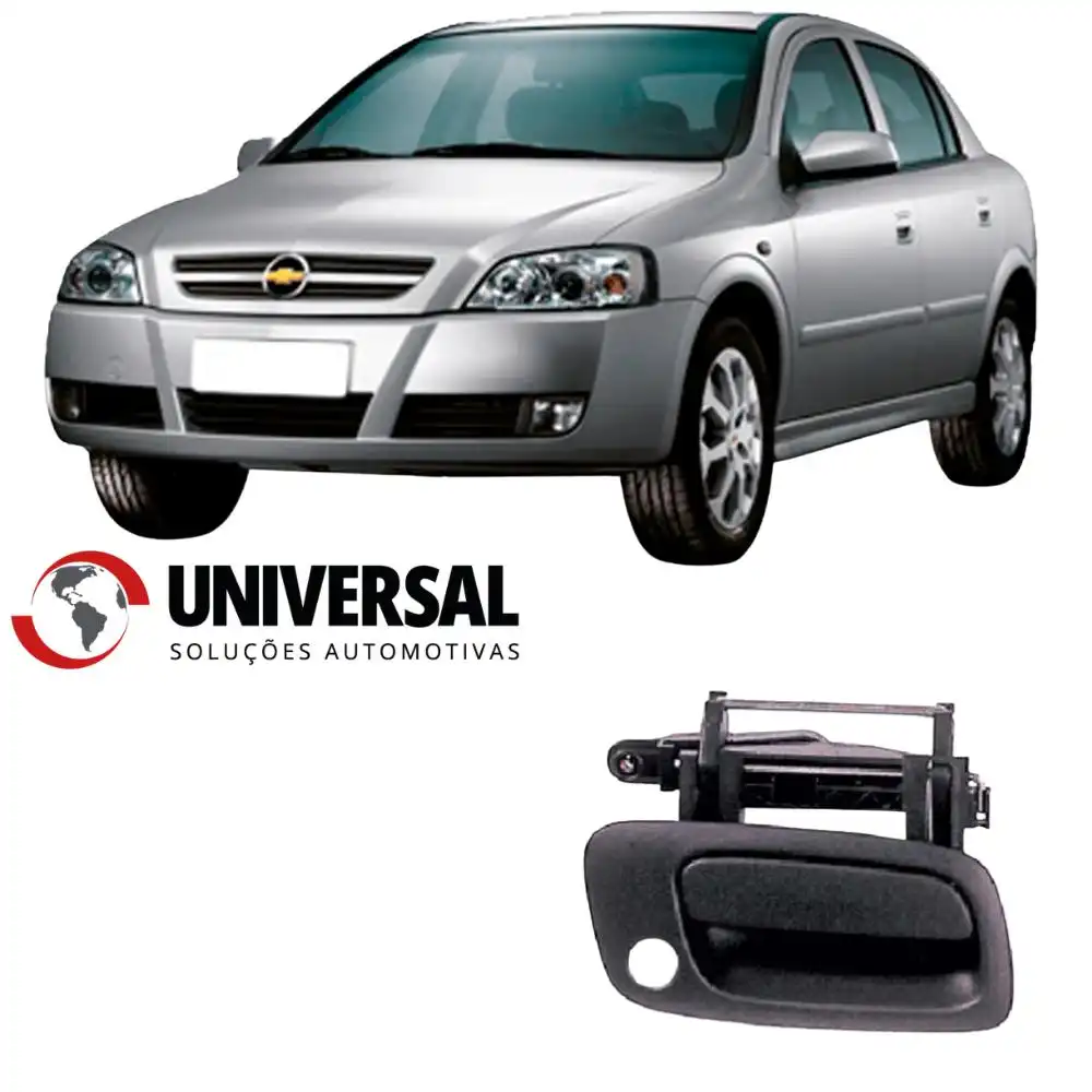 MACANETA EXT ASTRA 99/ DIANT ESQ PRETA (COM FURO)