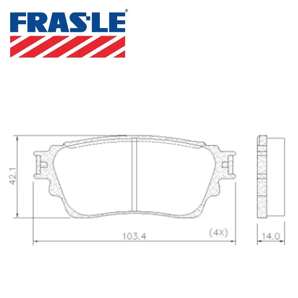 PASTILHA FREIO TRASEIRO MITSUBISHI ECLIPSE CROSS 2018/