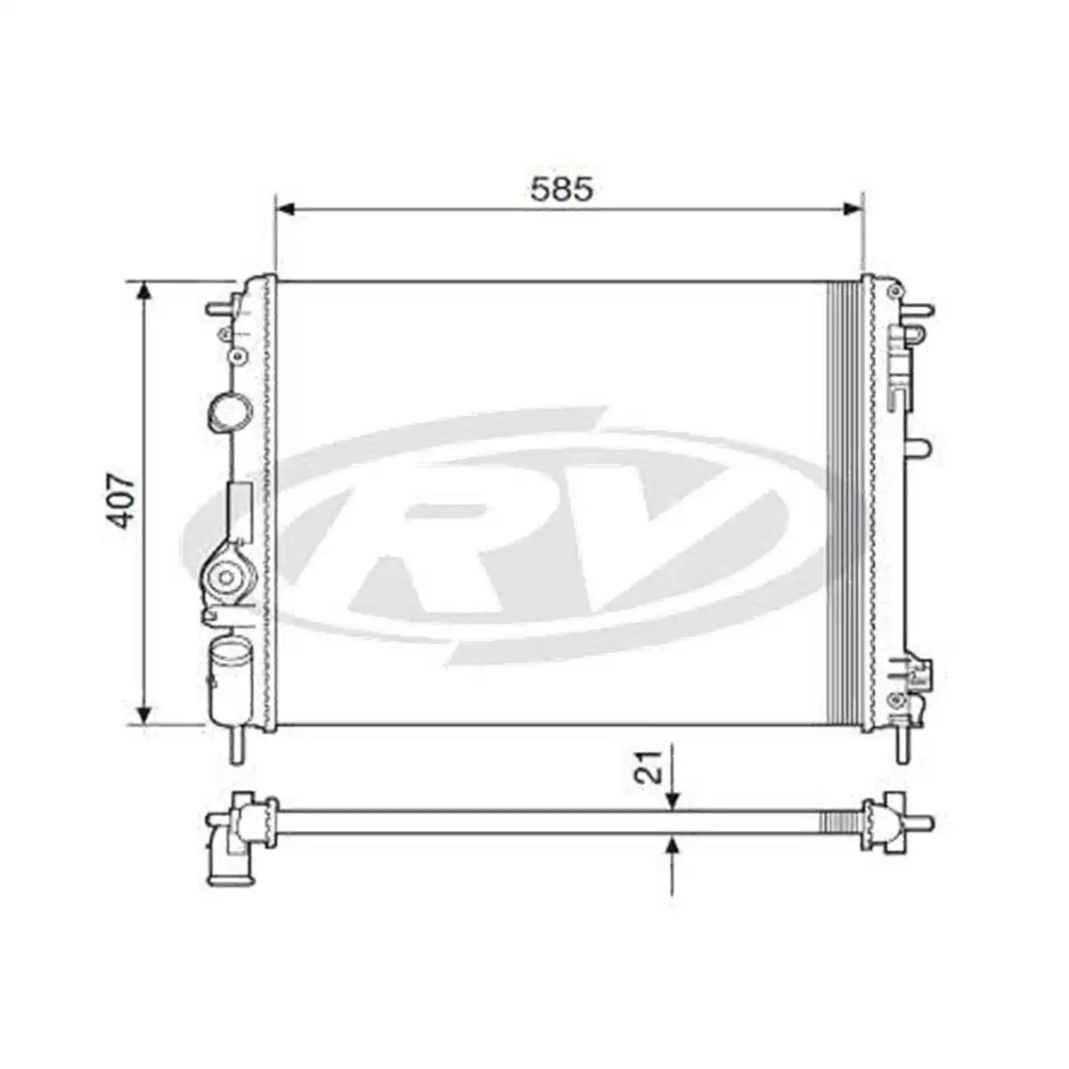RADIADOR RENAULT SCENIC 1.6 2.0 16V 1999 A 2004