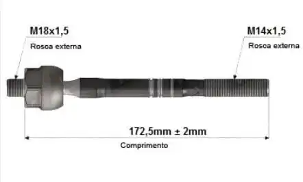 BARRA AXIAL KIA SORENTO 2003 A 2010 ESQ