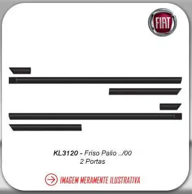 FRISO LATERAL FIAT PALIO /2000 2PTS