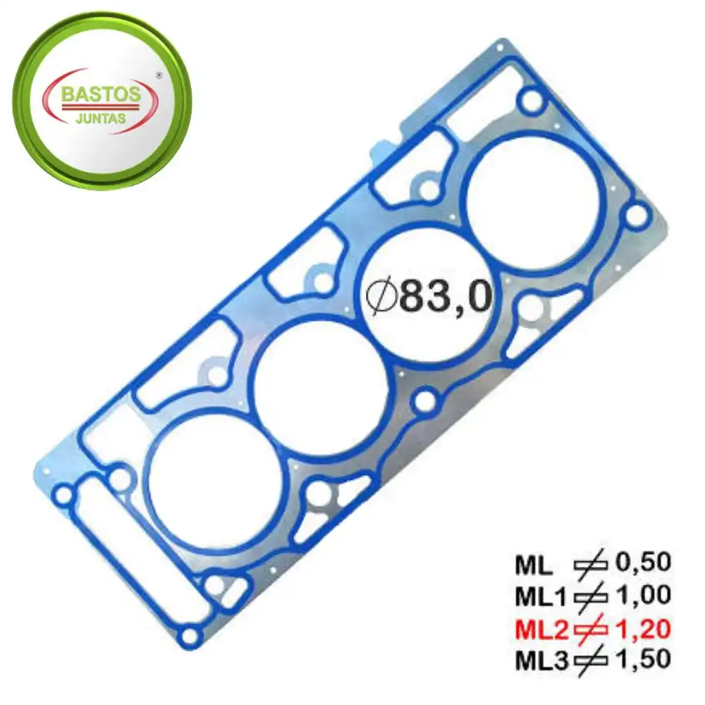 JUNTA CABECOTE FIESTA 1.6 8V FLEX 2004 A 2014 CHAPA