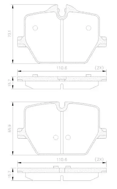 PASTILHA FREIO TRASEIRA BMW 330I 2.0 16V 2019 A 2023 CERAMIC