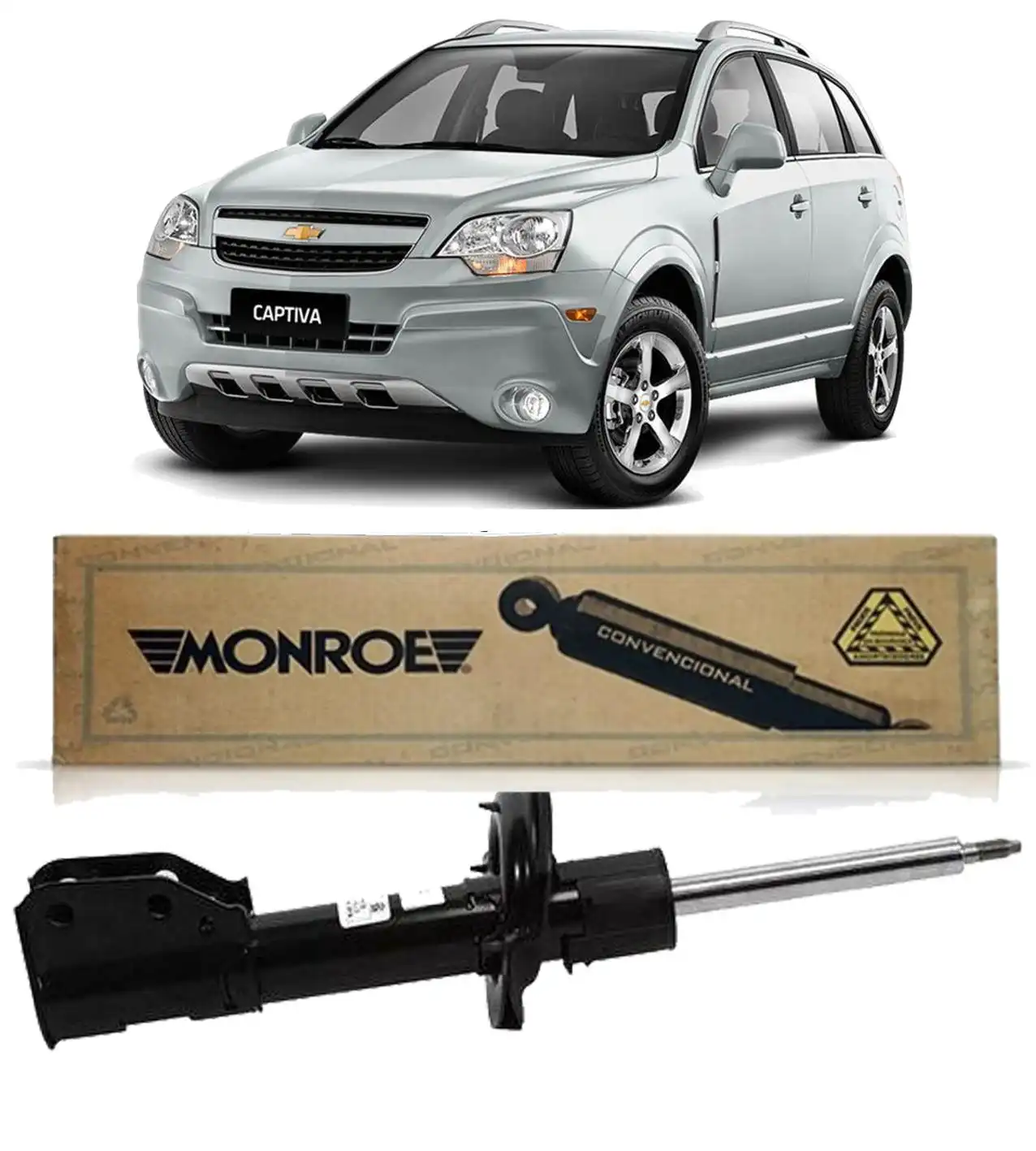 AMORTECEDOR DIANTEIRO CAPTIVA 2.4 3.6 2008 A 2017 DIREITO