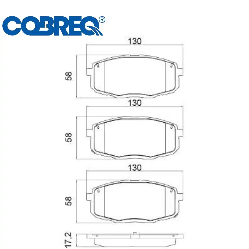 PASTILHA FREIO DIANTEIRA HYUNDAI CRETA 1.6 2.0 2017 A 2021