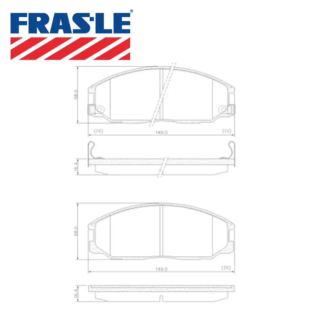 PASTILHA FREIO DIANTEIRA HYUNDAI SANTA FE 2.0 2001/