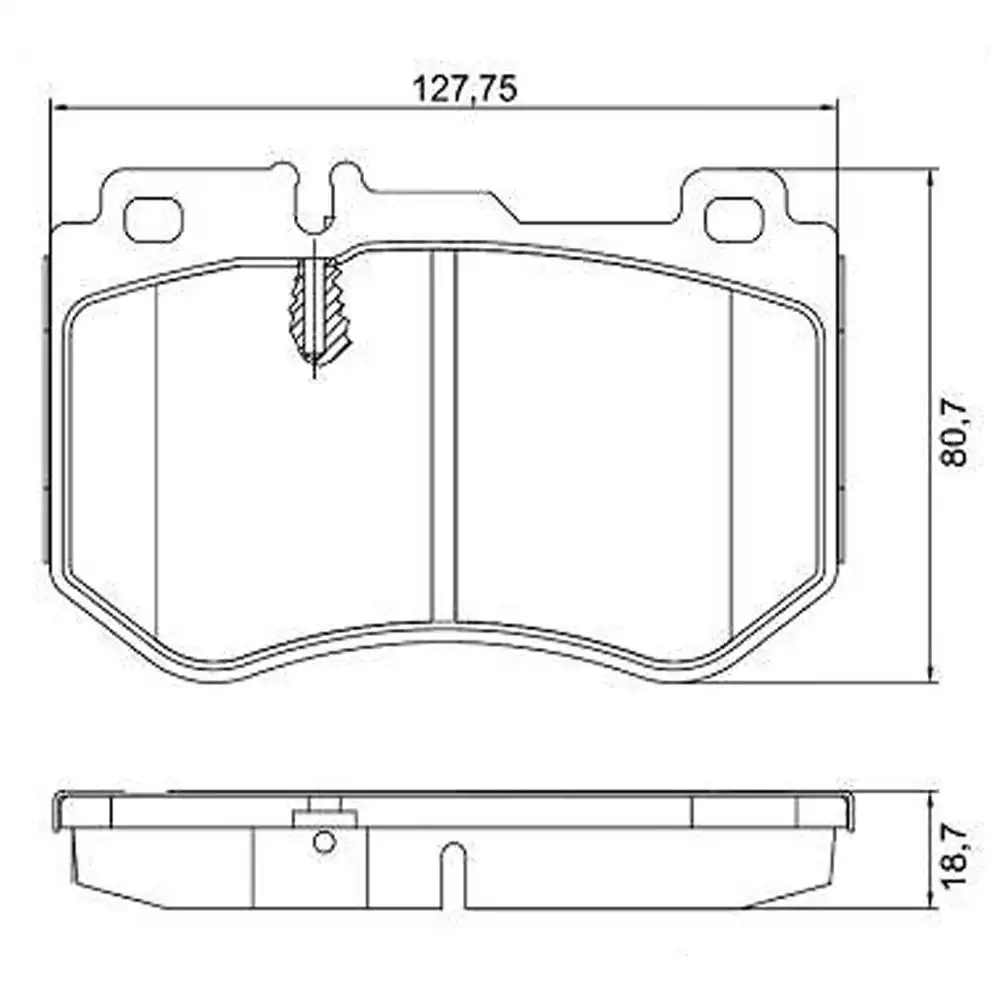 PASTILHA FREIO DIANTEIRA MERCEDES C180 2014 EM DIANTE