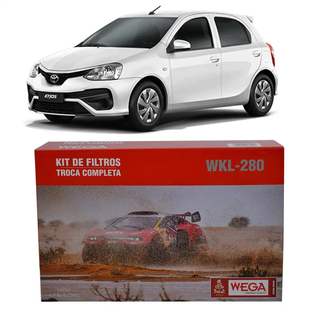 KIT FILTROS TOYOTA ETIOS 1.3 1.5 16V 2016 ACIMA