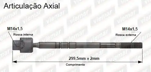 BARRA AXIAL CORSA NOVO 03/ MONTANA 04/05 FEMEA MANUAL