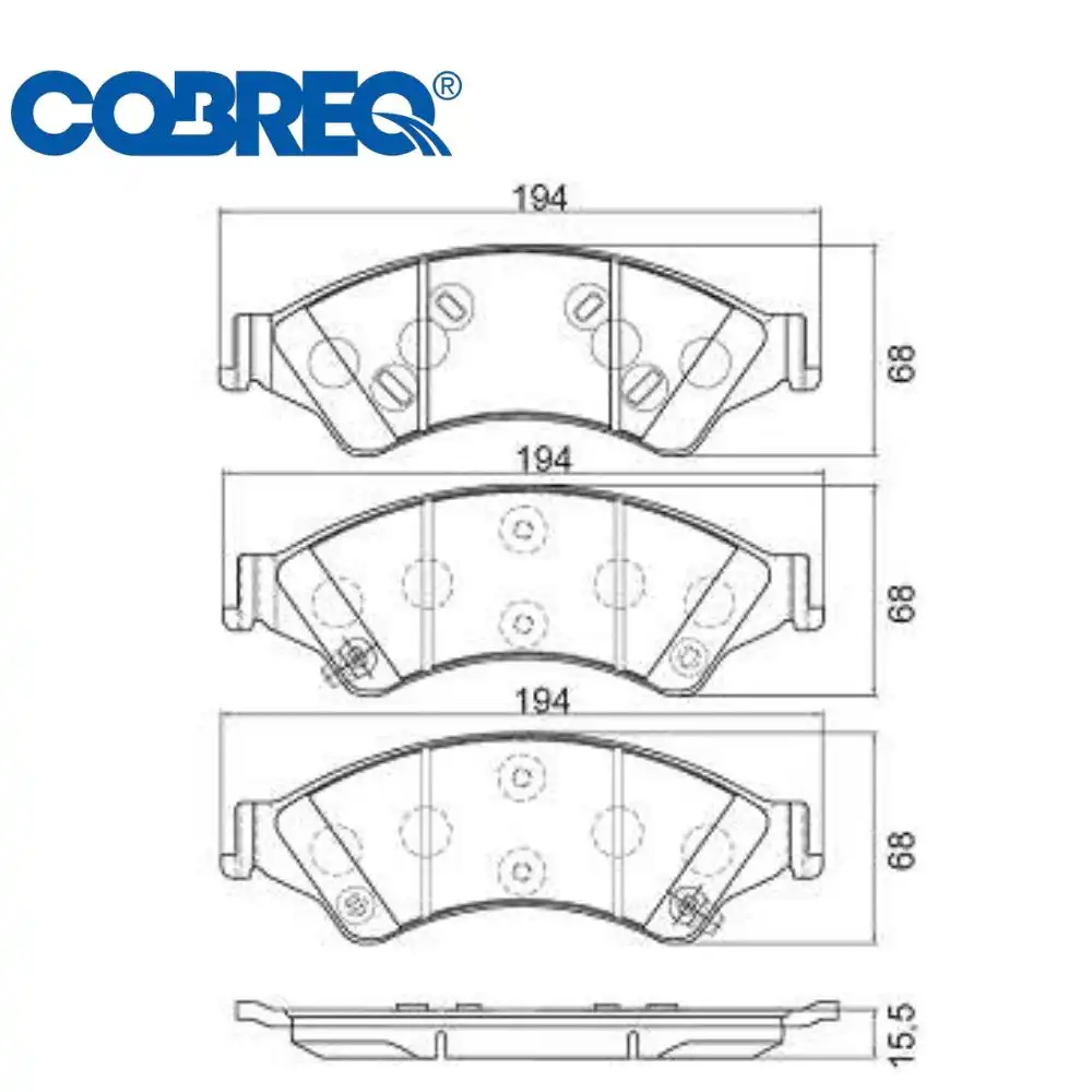 PASTILHA FREIO DIANTEIRA RANGER 2.2 2.5 3.2 2013/ CERAMICA
