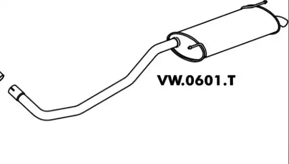 SILENC TRAS VAN 1.6 EFI 98/ VOLKS