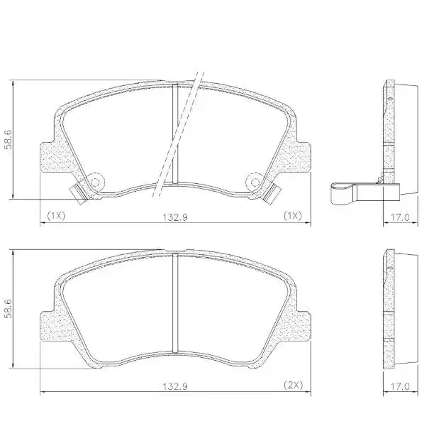 PASTILHA FREIO DIANTEIRA HB20 1.0 12V 2020 A 2025 CERAMICA
