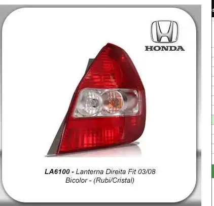 SINAL TRAS HONDA FIT 2003 A 2008 DIR