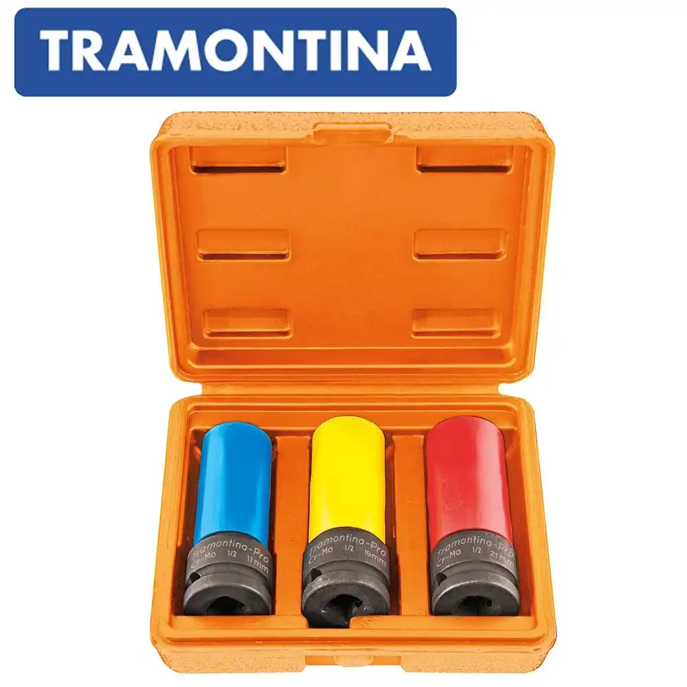 JOGO SOQUETE IMPACTO SEXTAVADO LONGO 3 PEÇAS