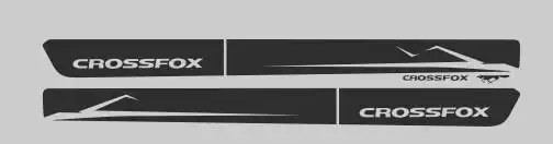 FAIXA LATERAL CROSSFOX 10/11 PRATA